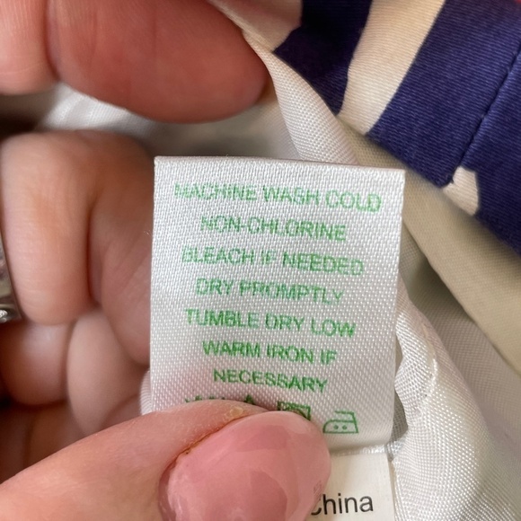 Lilly Pulitzer Cotton Blue/Pink/White Classic Floral Shift Dress Size 2 - Picture 14 of 14